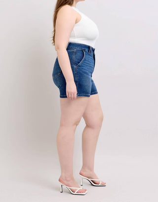 Judy Blue - High Waist Double Button Waistband Denim Short
