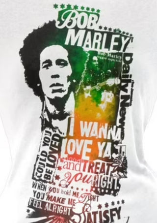 Bob Marley - Teen's I Wanna Love Ya Short Sleeve T-shirt