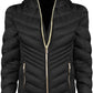 Michael Kors - Women's Chevron Double Layer Zipper 3/4 Hooded Packable Coat
