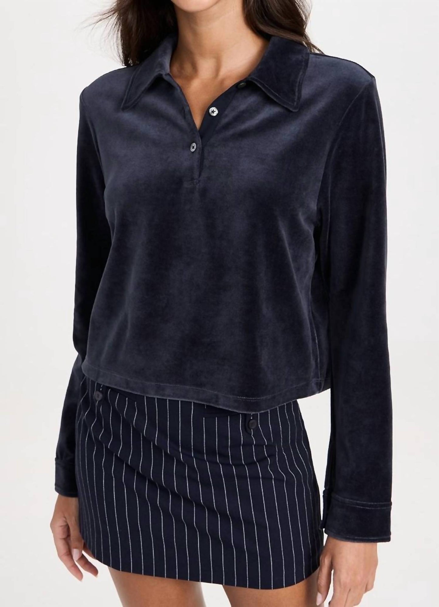 Theory - Cropped Polo Shirt