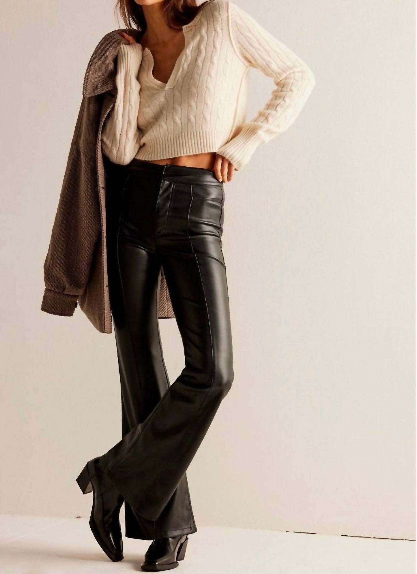 Free People - Uptown High Rise Vegan Pants