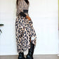 Little Secret Of Mine - Women's Animal Print Long Sleeve Maxi Dress