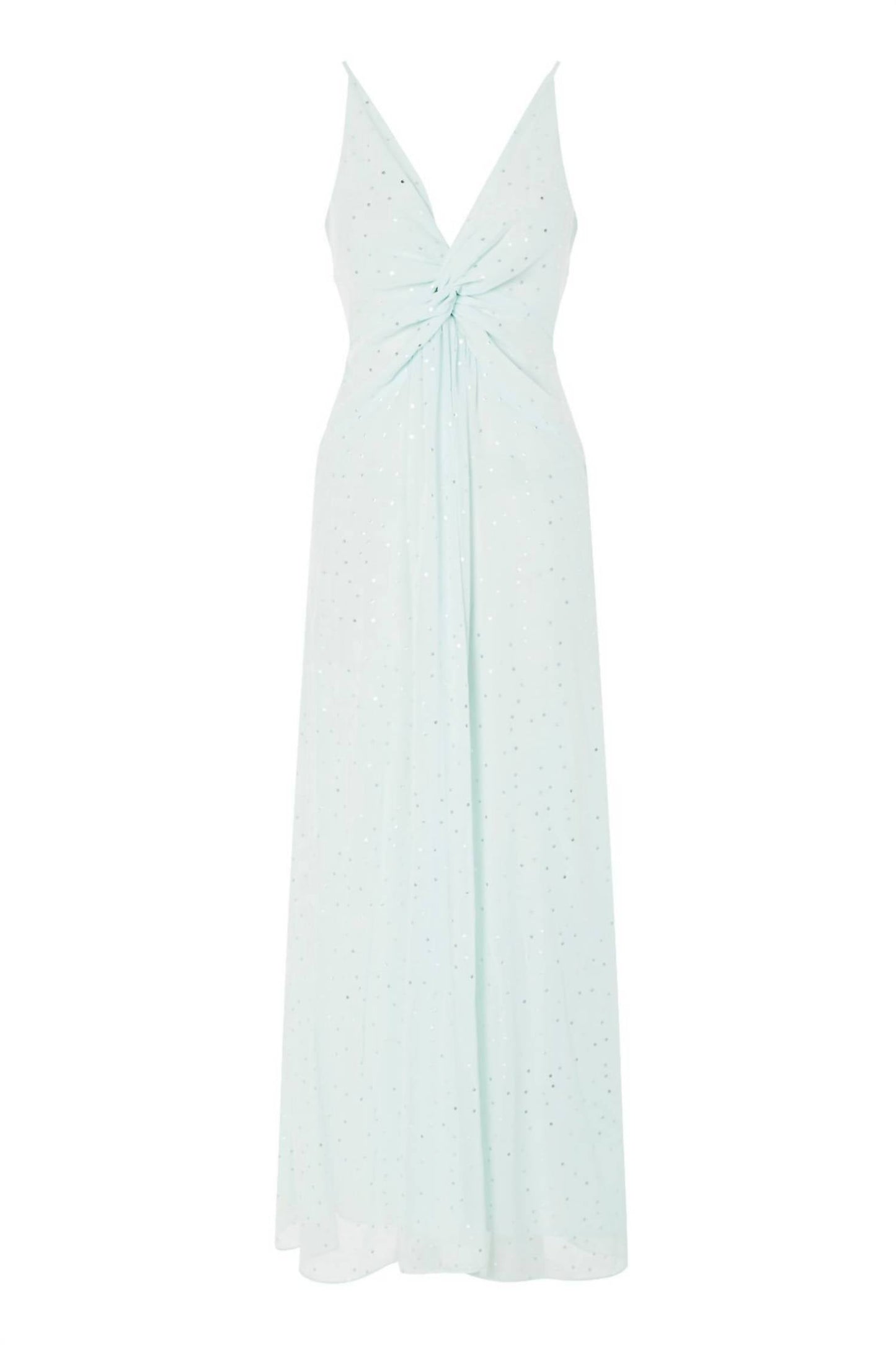 Topshop - Spot Twist V Neck Maxi