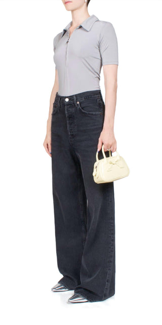 Agolde - Women's Dame High Rise Wide Leg Jeans No Cuff