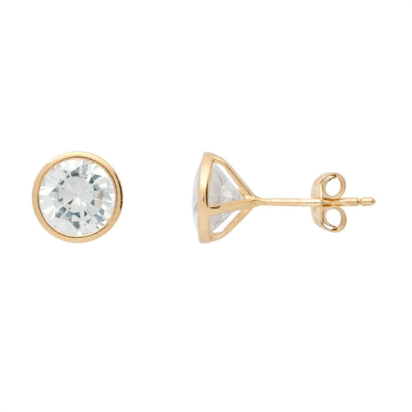 Jessica Elliot - Women's Vermeil "Soli" Studs Cubic Zirconia
