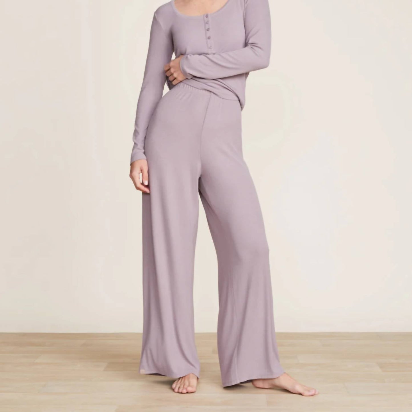 Barefoot Dreams - Malibu Collection Ultra-soft Rib Wide Leg Pants