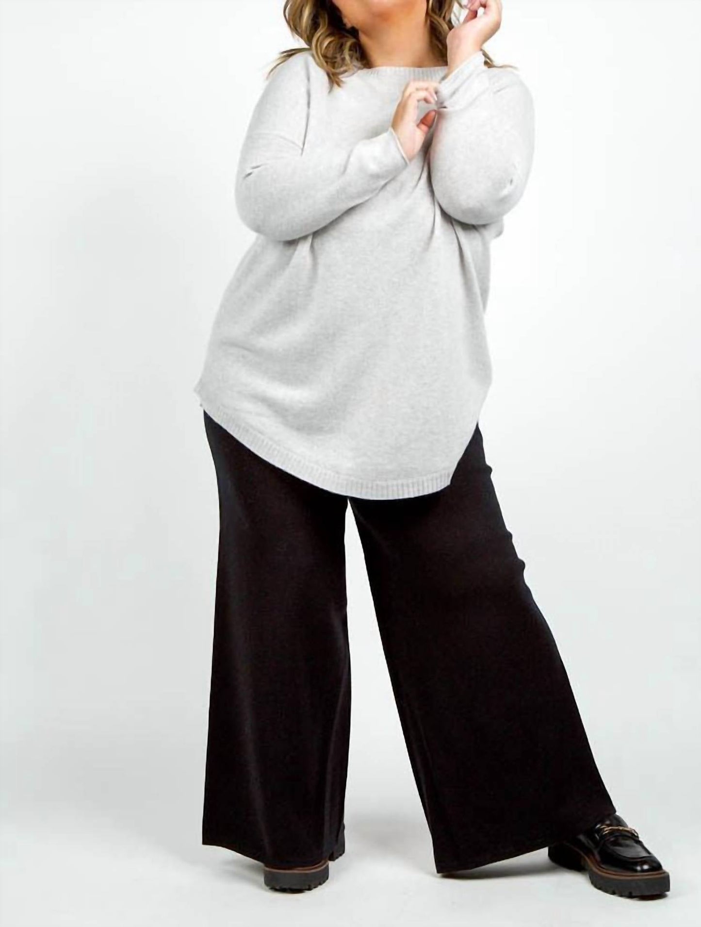Bitte Kai Rand - Cocoon Wool Blend Oversize Blouse - Plus