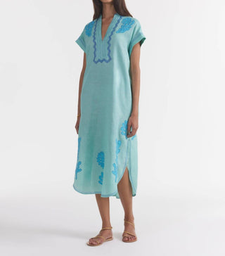 Saloni - Aree Kaftan Midi Dress