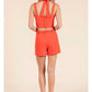 Baby Pink - Women's Keyhole Top And Shorts Set
