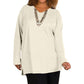 On The Plus Side - V-Neck Long Sleeve Tee - Plus