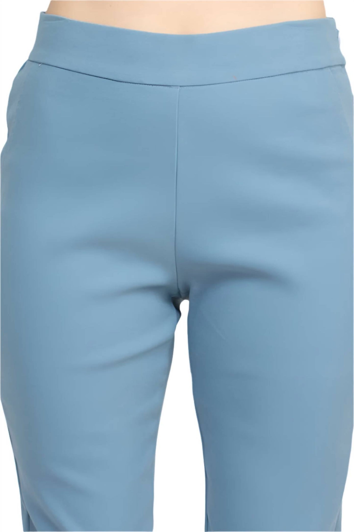 Alberto Makali - Mid Waist Pull-on Shark Bite Hem Pant