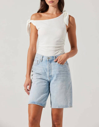 Astr - Lora Textured Off Shoulder Top