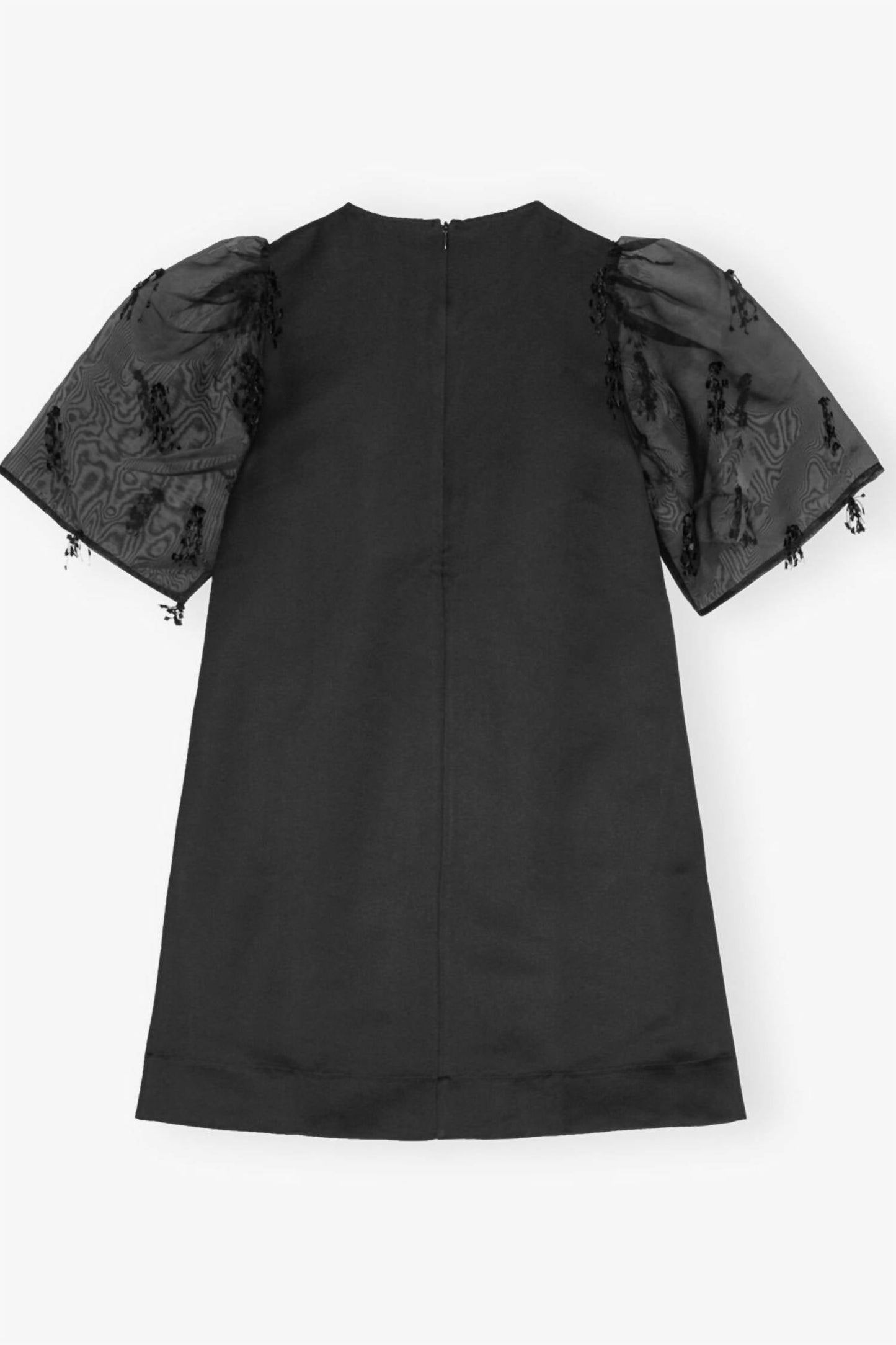 Ganni - Fringed Organza Mini Dress