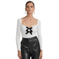 Generation Love - Coralie Velvet Bow Top