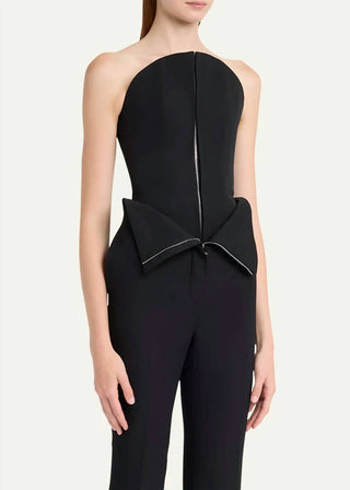 Alexander Mcqueen - Curved Strapless Bustier