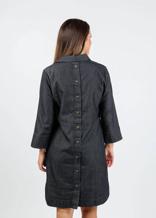 Hinson Wu - Women's Aileen Three Quarter Sleeve Denim Dress