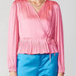 Current Air - Tai Wrap Blouse