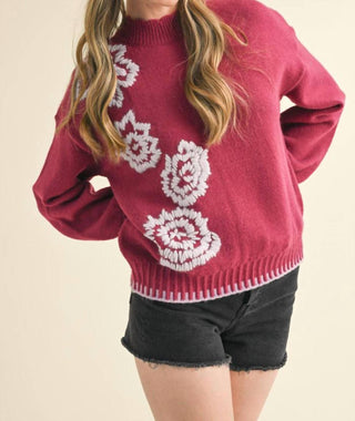 &Merci - Abigail Flower Detail Sweater