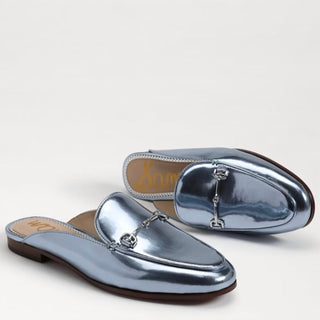 Sam Edelman - Women's Linnie Slip On Round Toe Chain Detailed Wide Mules