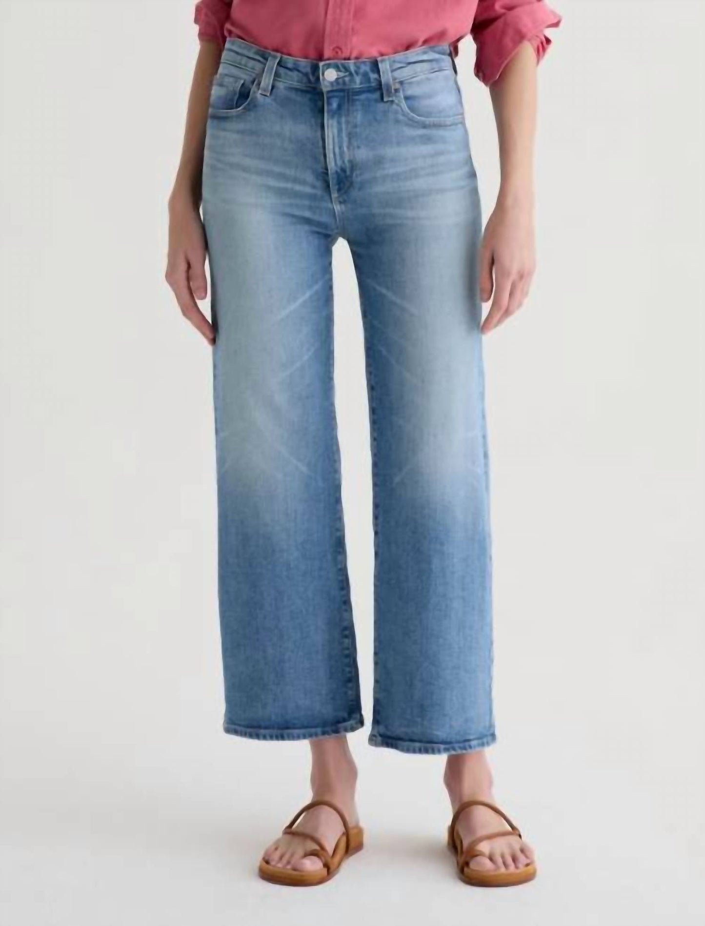 Ag Jeans - Saige Wide Leg Cropped Jeans