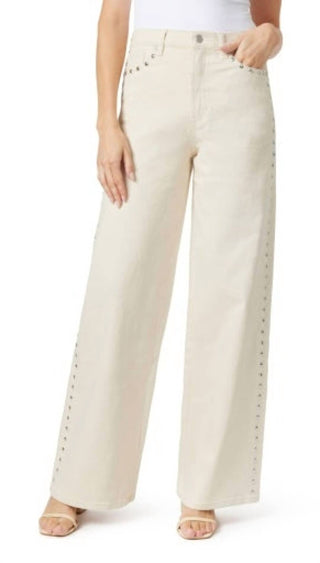 Habitual - Studded High Waist Wide Leg Jeans