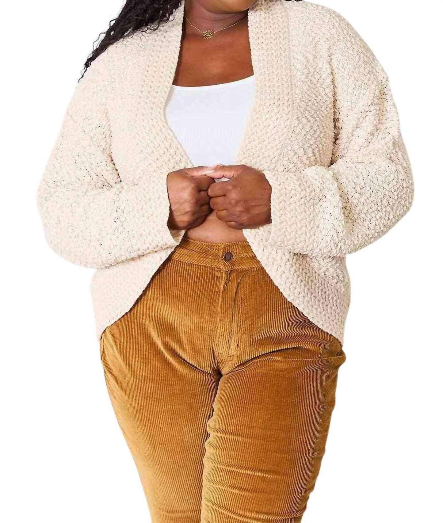 Double Take - Luxurious Knit Open Front Cardigan
