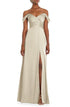 dessy-collection-off-the-shoulder-satin-gown-in-champagne-size-6