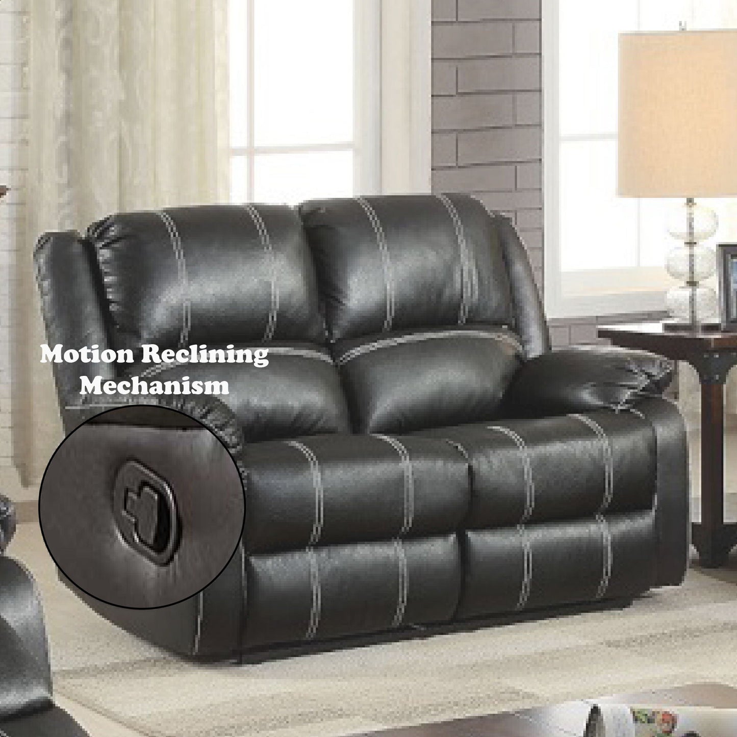 Zuriel Synthetic Recliner Loveseat