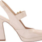 Sam Edelman - Women's Jildie Mary Jane Platform Slingback Pumps Sandals