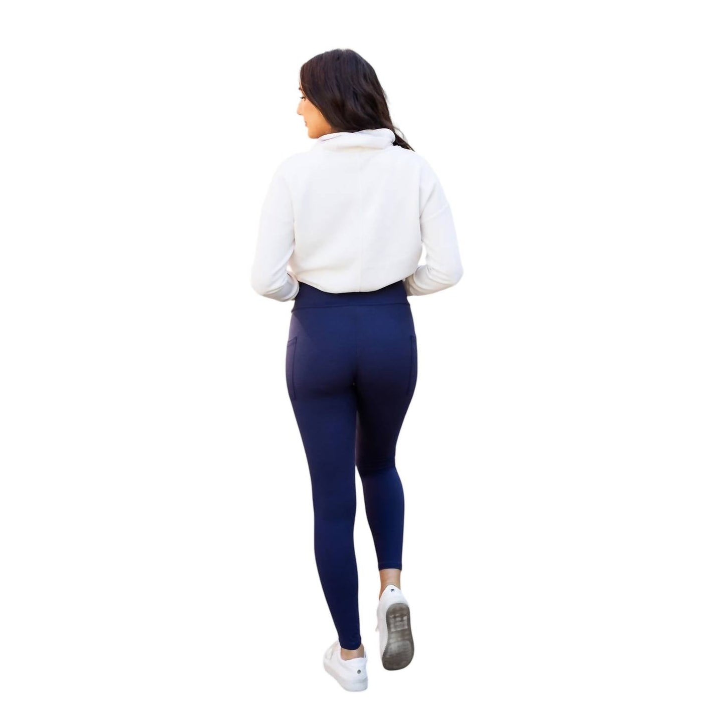 Julia Rose - Nadia Crossover Full Length Leggings with Pockets