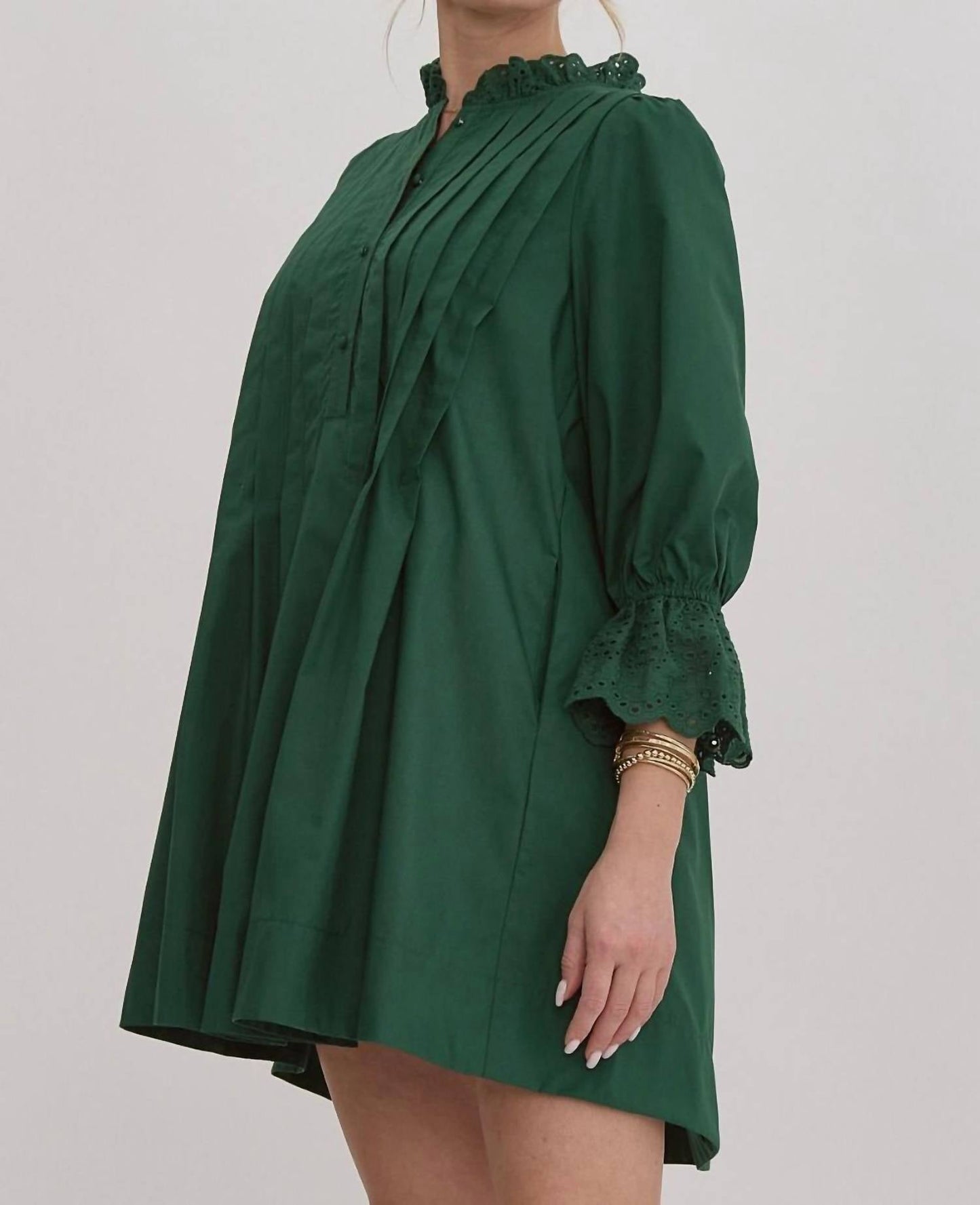 Entro - Lace Trim Short Dress