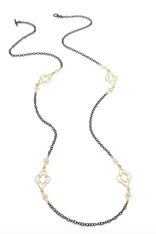 Armenta - Women's Old World Heraldry Scroll Station Cable Chain Necklace