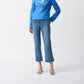 Joseph Ribkoff - Foiled Faux Suede Moto Jacket