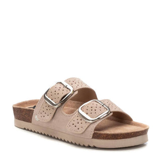 Xti - Women's Double Buckle Slide Sandals