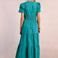 Molly Bracken - Short Sleeve Tiered Maxi Dress