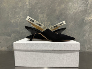 Dior Women's J'adior Slingback Pump Black Size 38.5