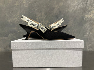 Dior Women's J'adior Slingback Pump Black Size 38.5