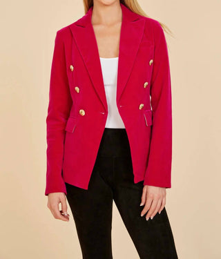 Dolce Cabo - Double Breasted Velvet Blazer