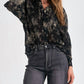 Elan - Pleated Long Sleeve Blouse