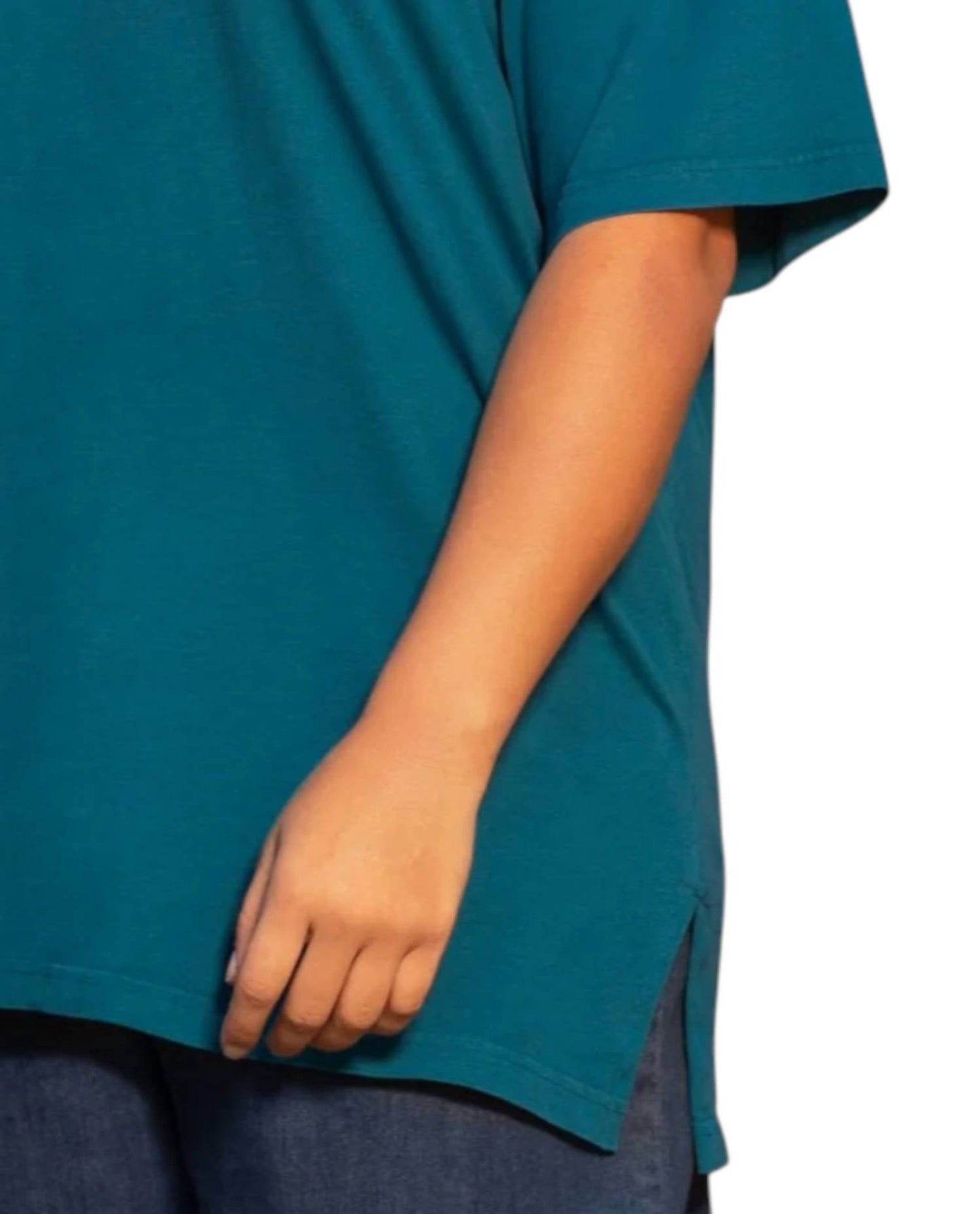 On The Plus Side - Plus Size Jersey V-neck Short Sleeve Tee