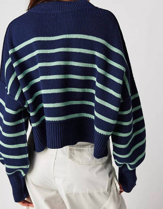 Free People - Easy Street Stripe Crop Pullover