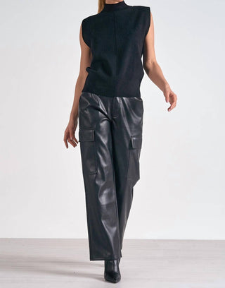 Elan - Sleeveless Mock Neck Sweater