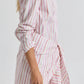 Derek Lam 10 Crosby - Women's Striped Shirting Waist Tie Shirt Dress