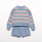 Abel & Lula - Girls Knit Short Set