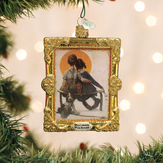 Norman Rockwell Boy & Girl Ornament