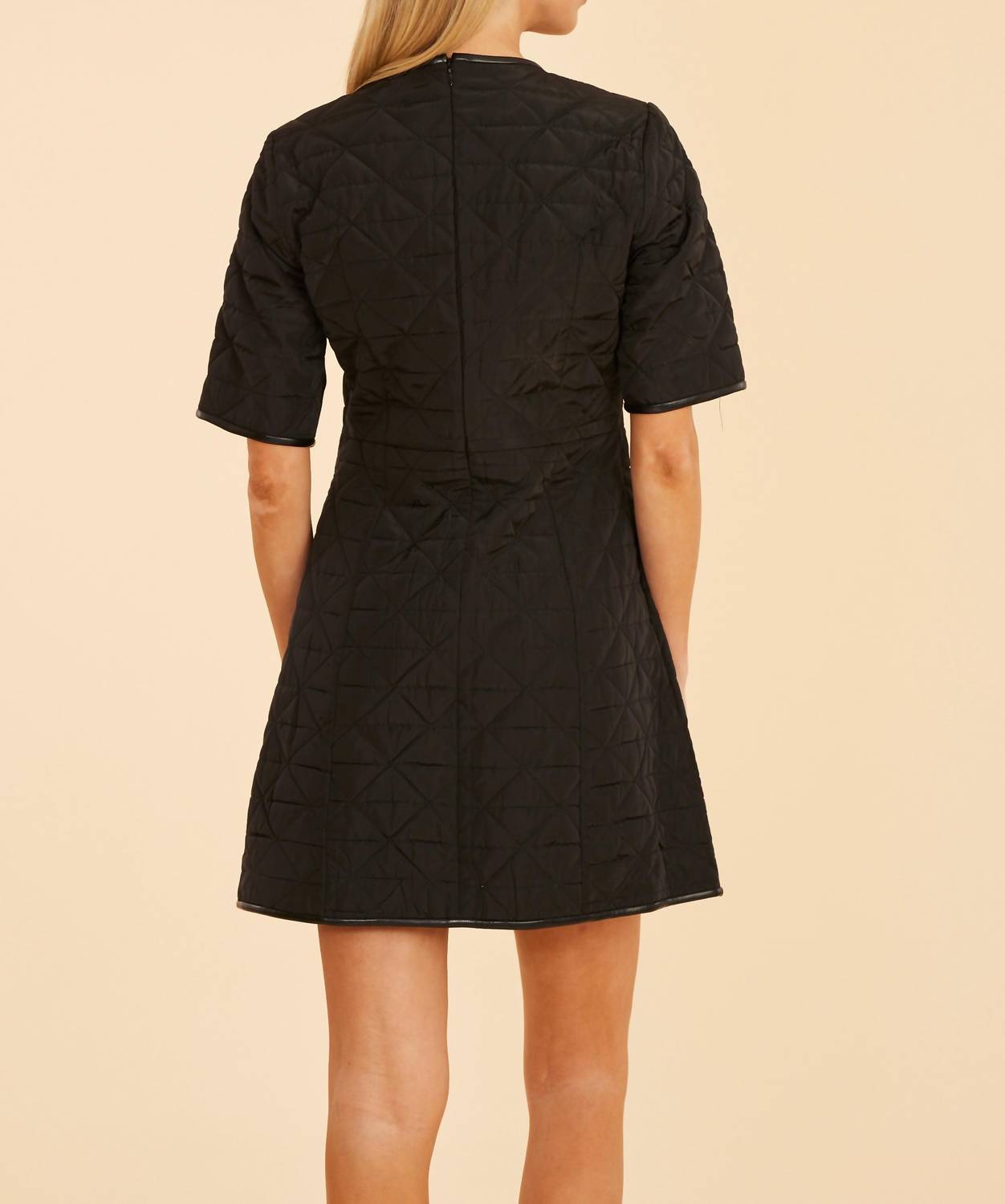 Dolce Cabo - Quilted Nylon Trim Dress