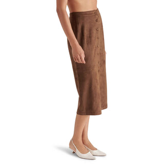 Steve Madden - Riya Faux Suede Midi Skirt