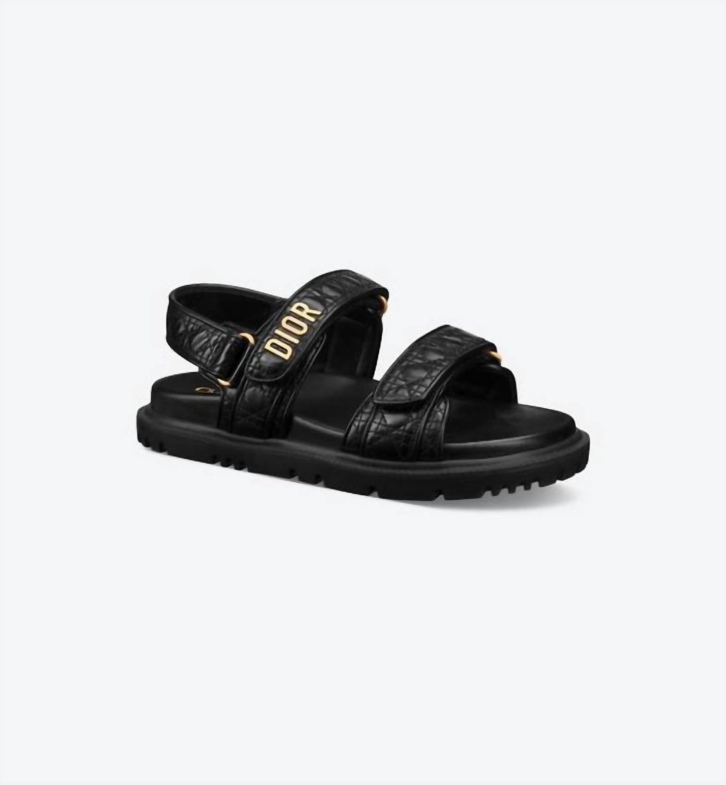 Dior - Pre-loved Women Dioract Quilted Cannage Sandals
