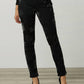 Joseph Ribkoff - Flocked Velvet Floral Print Jeans