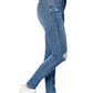 Judy Blue - Mid Rise Tummy Control Destroy Skinny Jeans